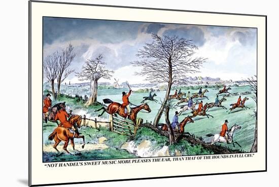 Hunters Race After the Hounds in Full Cry-Henry Thomas Alken-Mounted Art Print