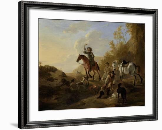 Hunters Resting-Dirk Stoop-Framed Art Print