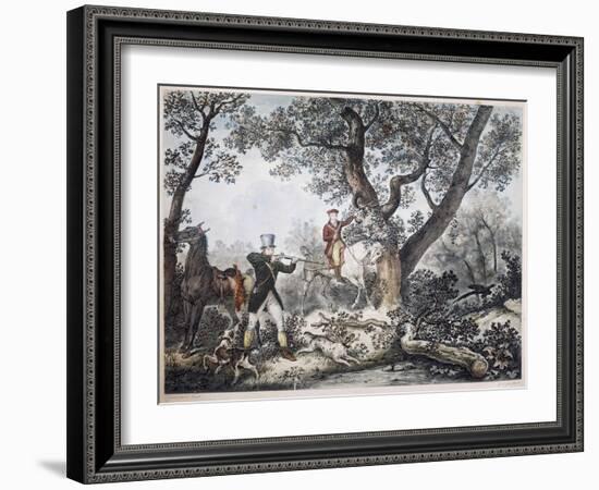 Hunters-Antoine Charles Horace Vernet-Framed Giclee Print