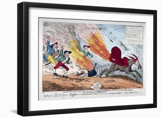 Hunting a Mare, 1819-George Cruikshank-Framed Giclee Print
