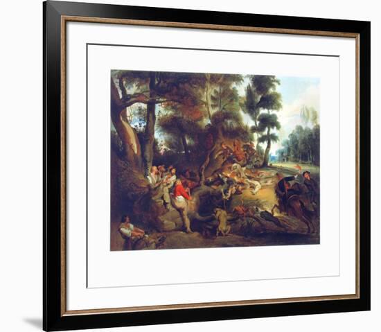 Hunting a Sow-Eugene Delacroix-Framed Collectable Print