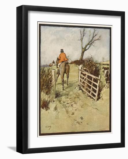 Hunting Alphabet - G-null-Framed Art Print