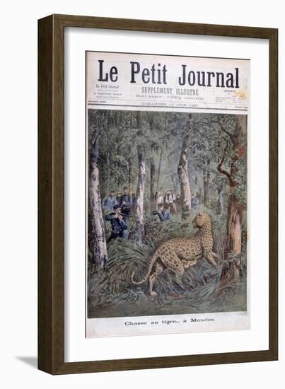 Hunting an Excaped Leopard, Meudon, Paris, 1897-Henri Meyer-Framed Giclee Print