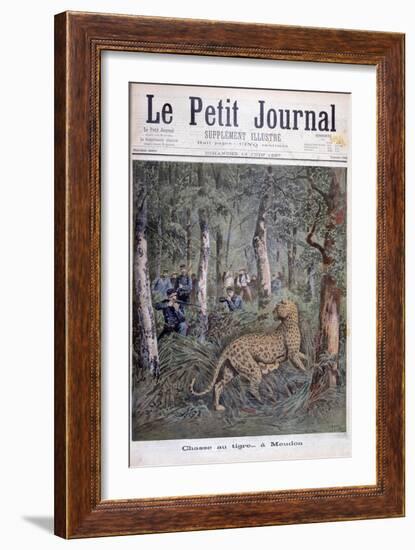 Hunting an Excaped Leopard, Meudon, Paris, 1897-Henri Meyer-Framed Giclee Print