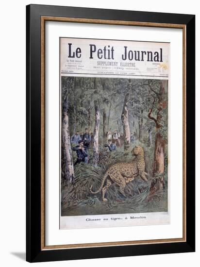 Hunting an Excaped Leopard, Meudon, Paris, 1897-Henri Meyer-Framed Giclee Print