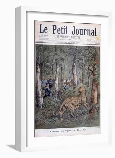 Hunting an Excaped Leopard, Meudon, Paris, 1897-Henri Meyer-Framed Giclee Print