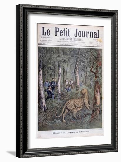 Hunting an Excaped Leopard, Meudon, Paris, 1897-Henri Meyer-Framed Giclee Print