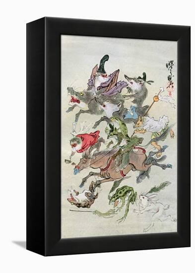 Hunting Animals, 1898-Kawanabe Kyosai-Framed Premier Image Canvas