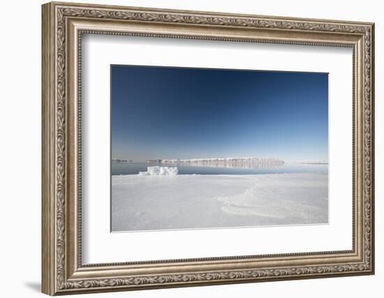 Hunting Blind Made from Ice Blocks at the Floe Edge-Louise Murray-Framed Photographic Print