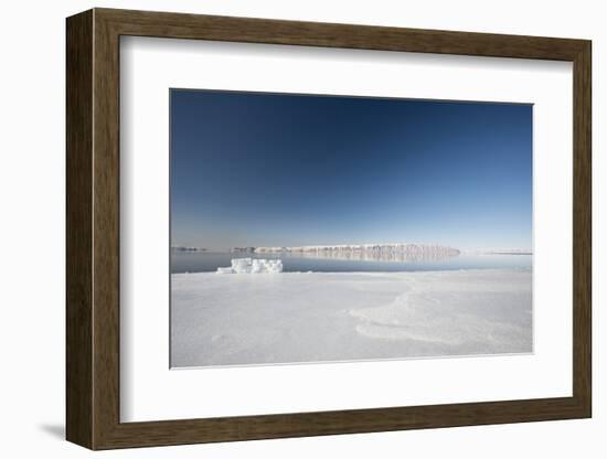 Hunting Blind Made from Ice Blocks at the Floe Edge-Louise Murray-Framed Photographic Print