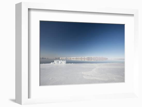 Hunting Blind Made from Ice Blocks at the Floe Edge-Louise Murray-Framed Photographic Print