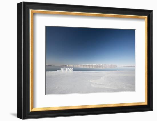 Hunting Blind Made from Ice Blocks at the Floe Edge-Louise Murray-Framed Photographic Print