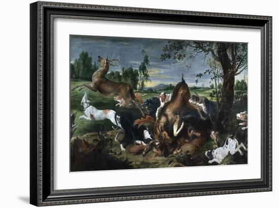 Hunting Deer-Frans Snyders-Framed Giclee Print