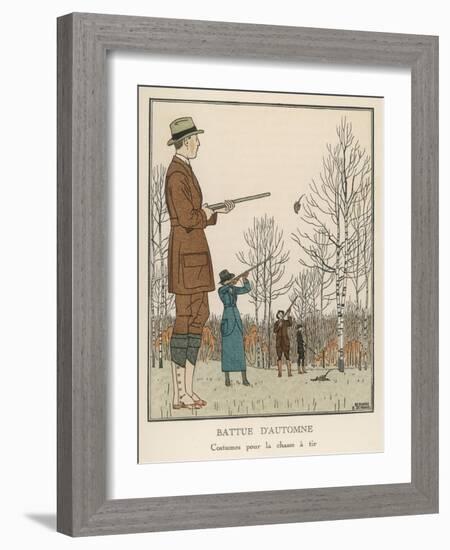 Hunting Dress 1912-Bernard Boutet De Monvel-Framed Art Print