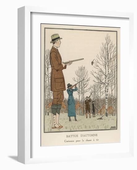 Hunting Dress 1912-Bernard Boutet De Monvel-Framed Art Print