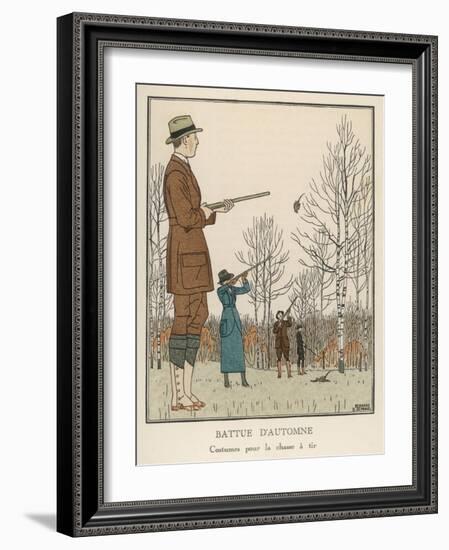 Hunting Dress 1912-Bernard Boutet De Monvel-Framed Art Print