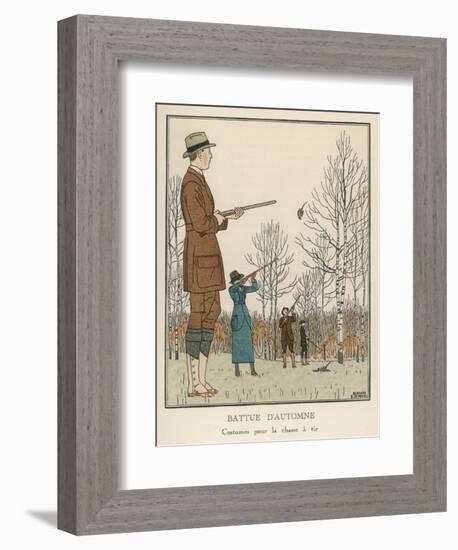 Hunting Dress 1912-Bernard Boutet De Monvel-Framed Art Print