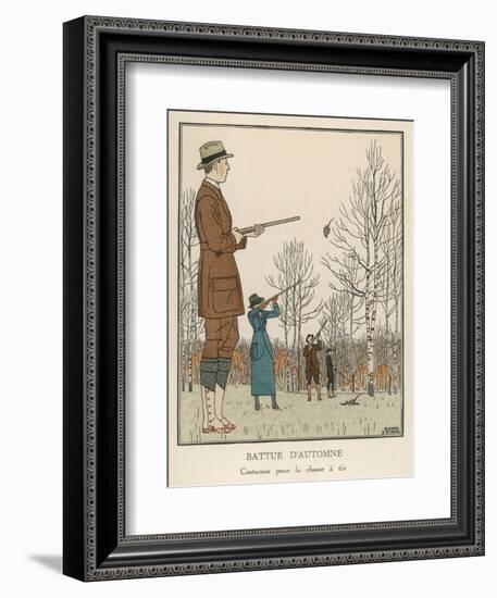 Hunting Dress 1912-Bernard Boutet De Monvel-Framed Art Print