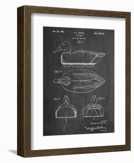 Hunting Duck Decoy Patent-null-Framed Premium Giclee Print