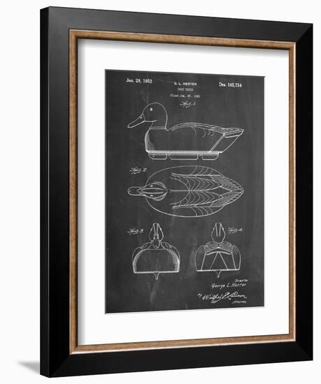 Hunting Duck Decoy Patent-null-Framed Premium Giclee Print