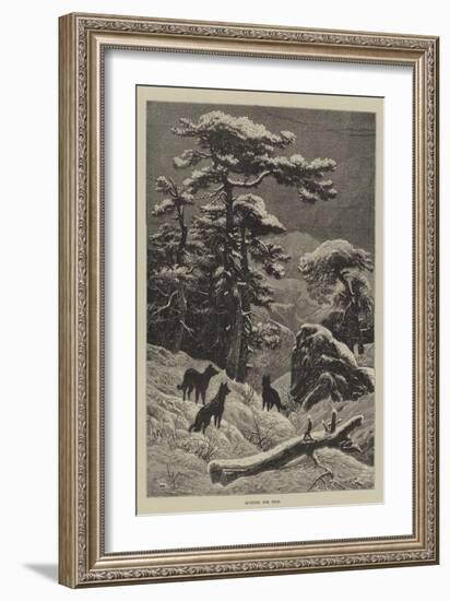 Hunting for Food-null-Framed Giclee Print
