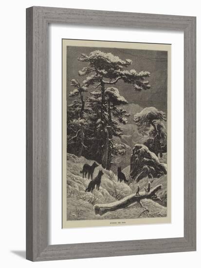 Hunting for Food-null-Framed Giclee Print