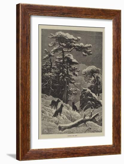 Hunting for Food-null-Framed Giclee Print