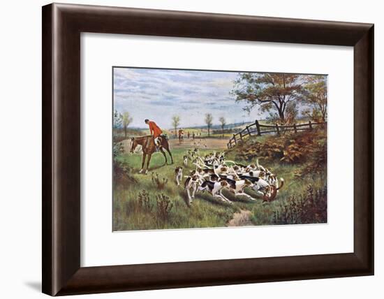 Hunting, Fox, the Kill-GW Rowlandson-Framed Art Print