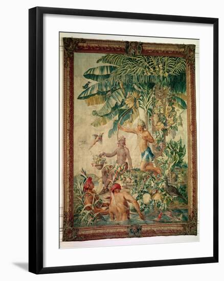 Hunting, from the "Tenture des Nouvelles Indes", Gobelin Workshop--Framed Giclee Print