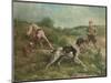 Hunting in an Upland Landscape, 1893 (Oil on Canvas)-Edmund Henry Osthaus-Mounted Giclee Print