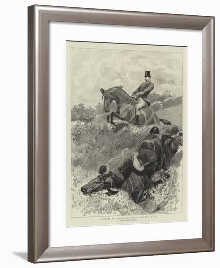 Hunting in Cardiganshire, a Rotten Bank-John Charlton-Framed Giclee Print