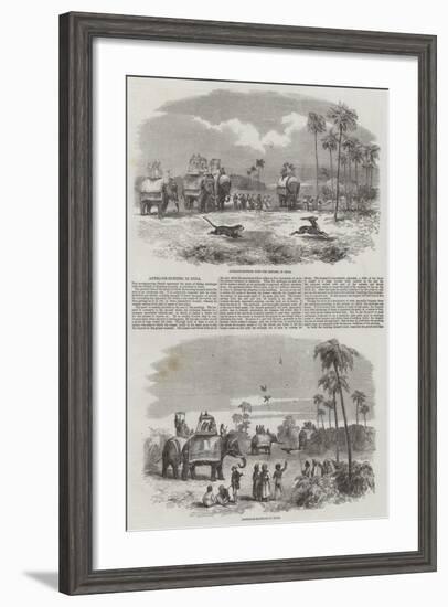 Hunting in India-null-Framed Giclee Print