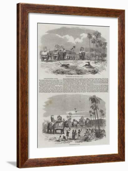 Hunting in India-null-Framed Giclee Print