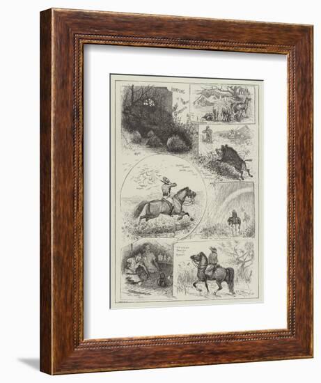 Hunting in Morocco-Henry Charles Seppings Wright-Framed Giclee Print