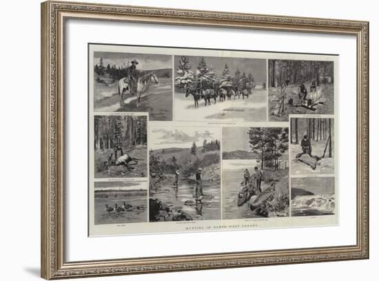 Hunting in North-West Canada-null-Framed Giclee Print
