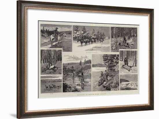 Hunting in North-West Canada-null-Framed Giclee Print