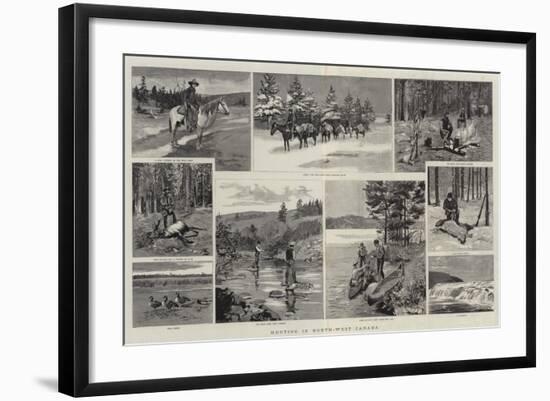 Hunting in North-West Canada-null-Framed Giclee Print