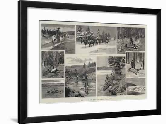 Hunting in North-West Canada-null-Framed Giclee Print