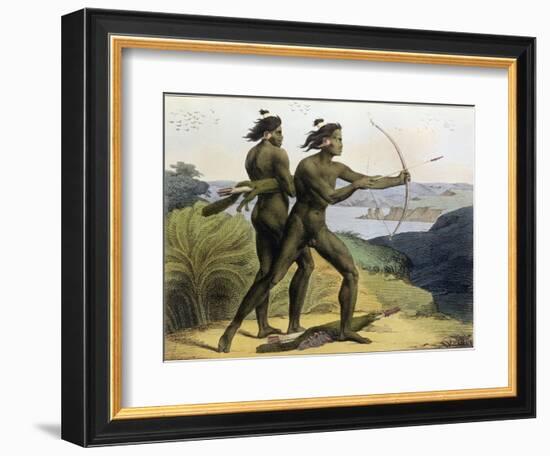 Hunting in the Bay of San Francisco, from 'Voyage Pittoresque Autour Du Monde', Engraved by Jean…-Ludwig Choris-Framed Giclee Print