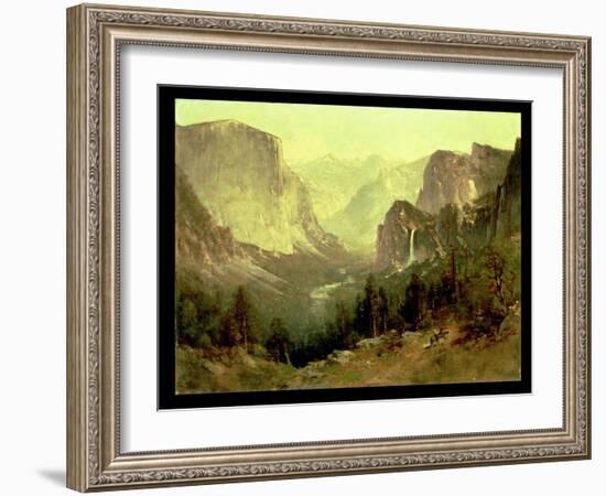 Hunting in Yosemite, 1890-Thomas Hill-Framed Giclee Print