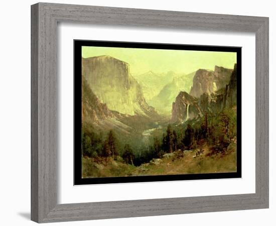 Hunting in Yosemite, 1890-Thomas Hill-Framed Giclee Print