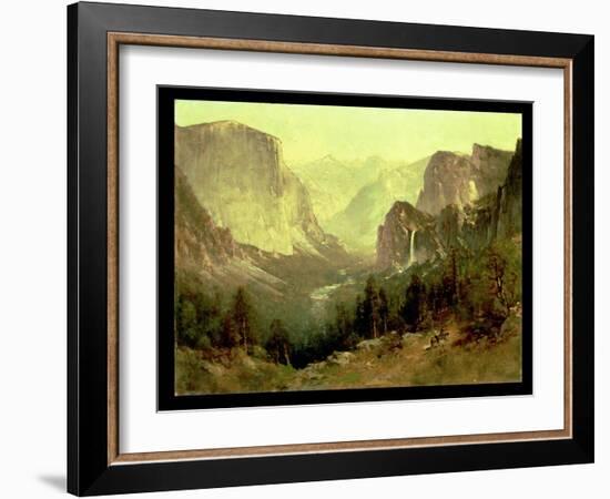 Hunting in Yosemite, 1890-Thomas Hill-Framed Giclee Print