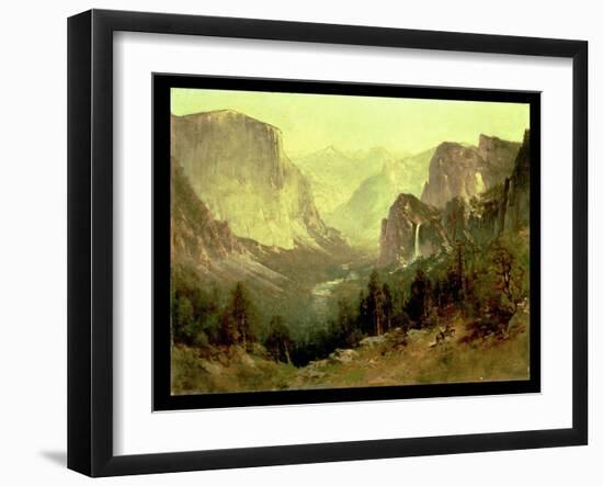 Hunting in Yosemite, 1890-Thomas Hill-Framed Giclee Print