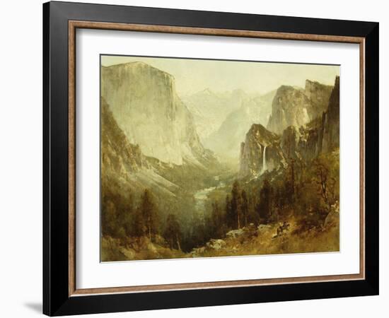 Hunting in Yosemite, 1890-Thomas Hill-Framed Giclee Print