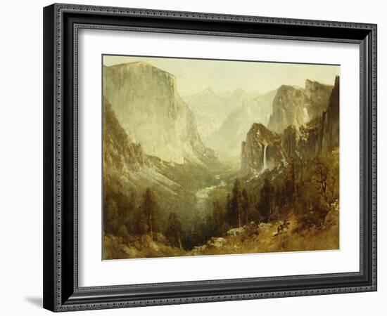 Hunting in Yosemite, 1890-Thomas Hill-Framed Giclee Print