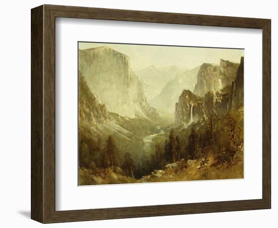 Hunting in Yosemite, 1890-Thomas Hill-Framed Giclee Print