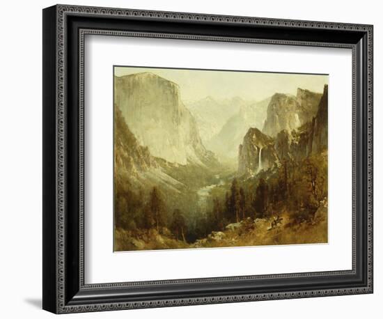 Hunting in Yosemite, 1890-Thomas Hill-Framed Giclee Print