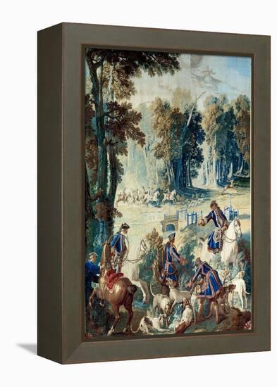 Hunting of Louis Xv, 1741 (Tapestry)-Jean-Baptiste Oudry-Framed Premier Image Canvas