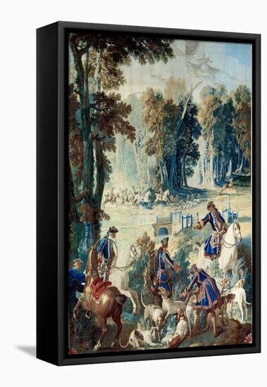 Hunting of Louis Xv, 1741 (Tapestry)-Jean-Baptiste Oudry-Framed Premier Image Canvas