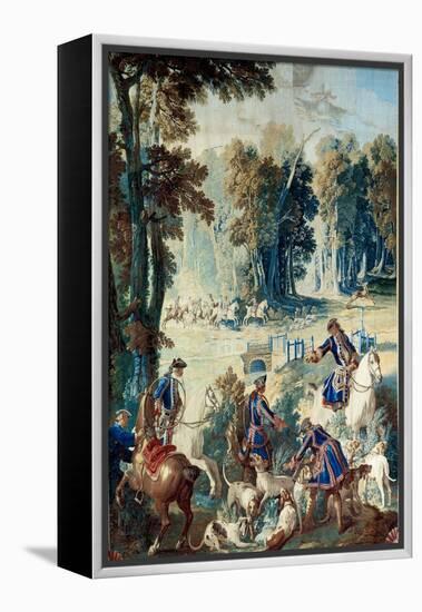 Hunting of Louis Xv, 1741 (Tapestry)-Jean-Baptiste Oudry-Framed Premier Image Canvas